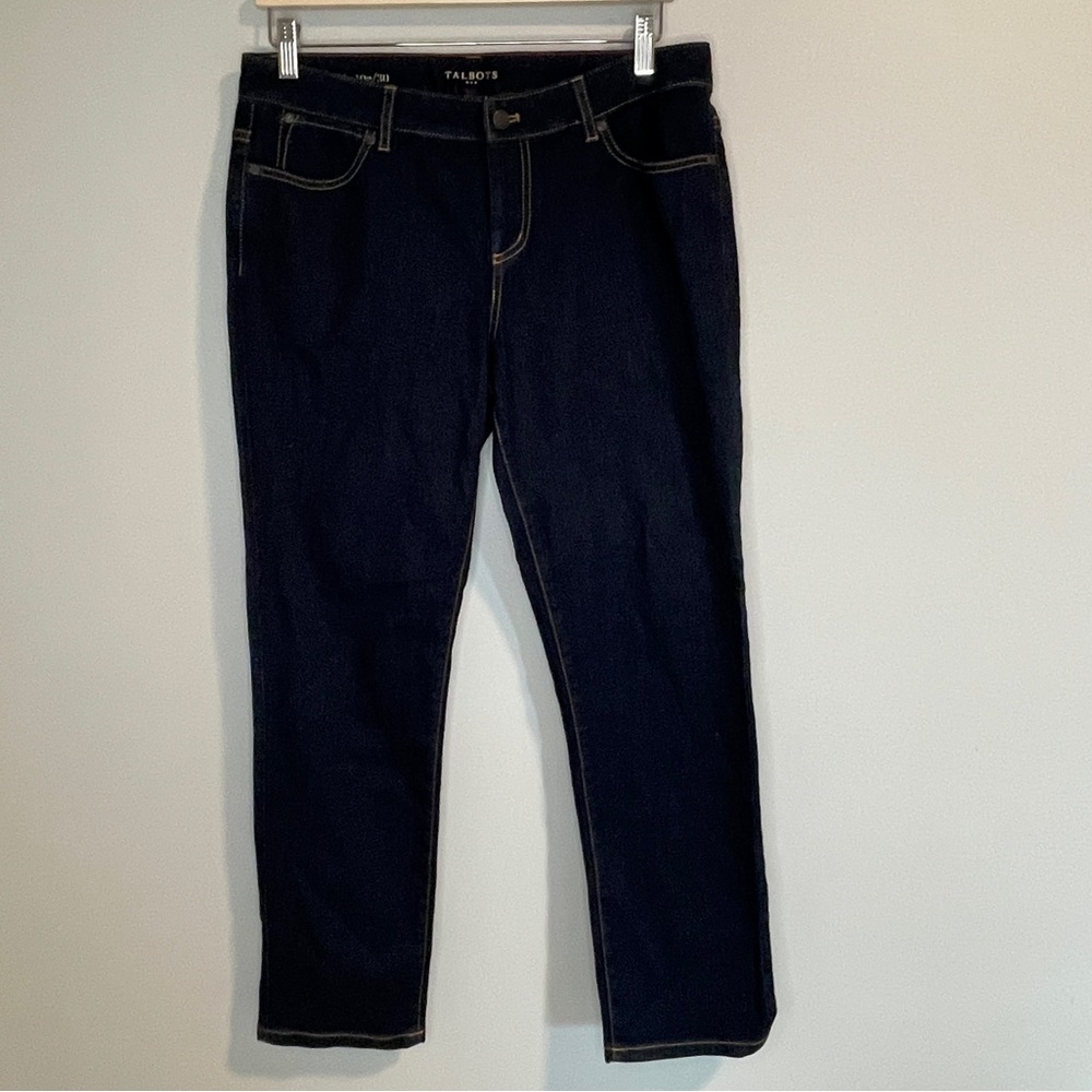 Talbots Signature Midnight Blue Ankle Cropped Jeans
